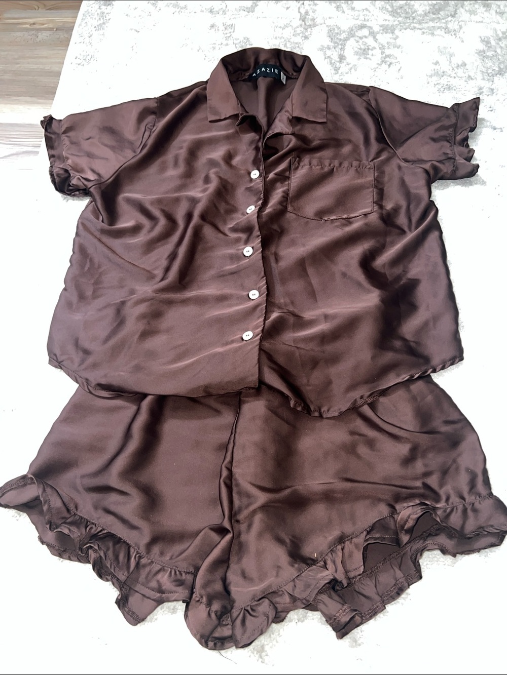 Azazie silky pajama set. NEW